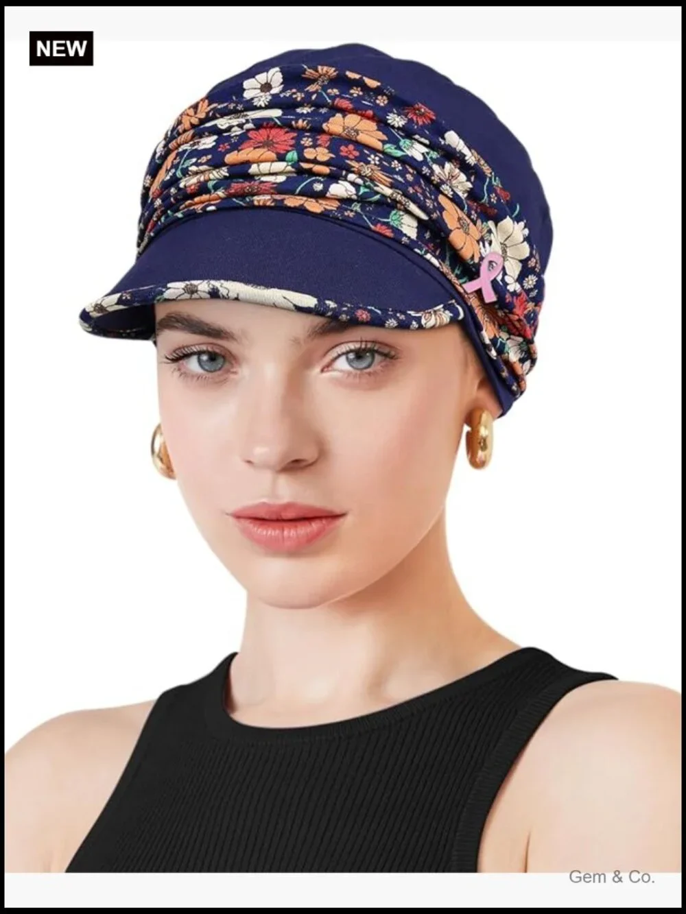 Chemo Headwear Newsboy Cap Viscose Hat for Women Summer Sun Protection